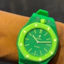 Flex Green on wrist